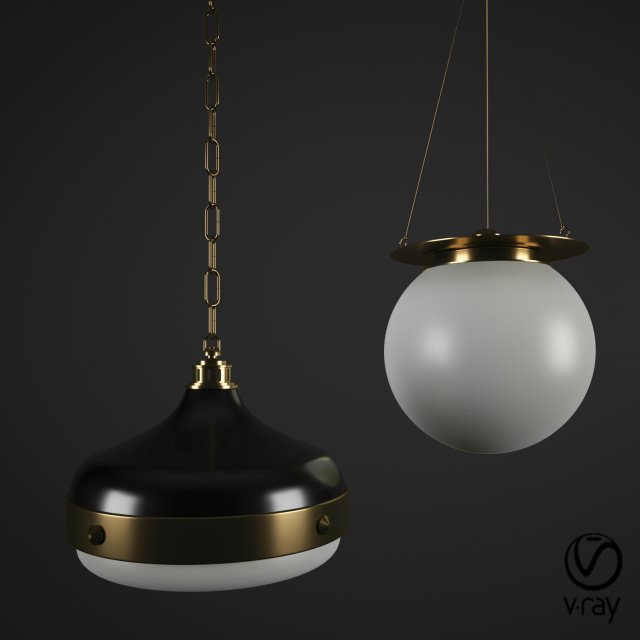 classic pendants Modello 3D .c4d .max .obj .3ds .fbx .stl .blend 