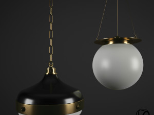 classic pendants 3D Model