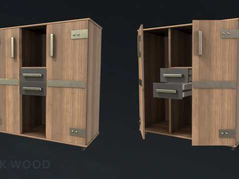 Teen Bedroom Furnitures 3D Model