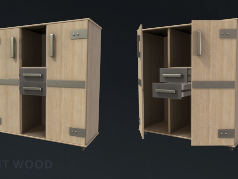 Teen Bedroom Furnitures 3D Model