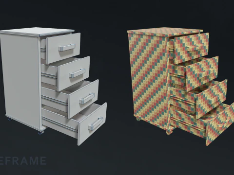 Teen Bedroom Furnitures 3D Model