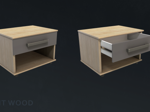Teen Bedroom Furnitures 3D Model