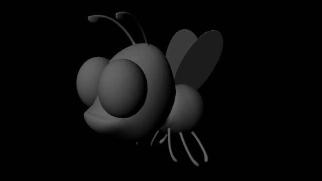 bee 3D Model .c4d .max .obj .3ds .fbx .stl .blend 