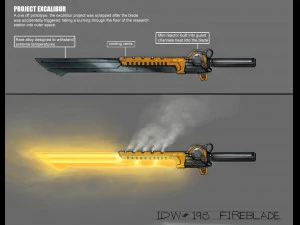 miecz bruningowy Model 3D