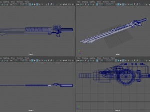 bruning sword 3D Model