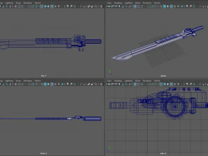 bruning sword 3D Model