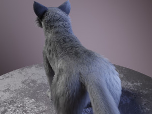 ranky the gray wolf 3Dモデル