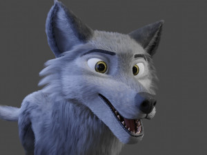 ranky the gray wolf 3Dモデル