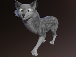 ranky the gray wolf 3Dモデル