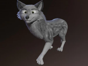 Rank il lupo grigio Modello 3D