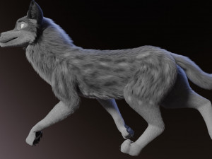 ranky the gray wolf 3Dモデル