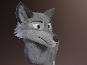 ranky the gray wolf 3Dモデル