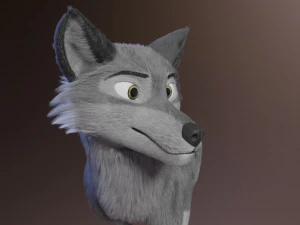 Rank il lupo grigio Modello 3D