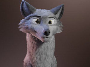 ranky the gray wolf 3Dモデル