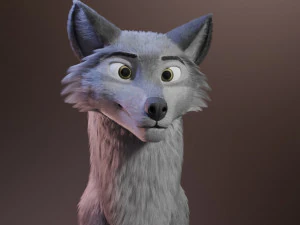 Rank il lupo grigio Modello 3D