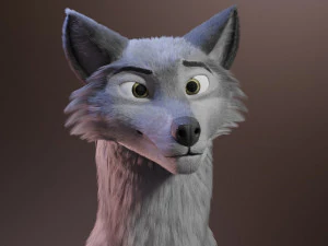 Rank il lupo grigio Modello 3D