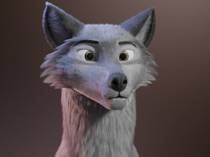 ranky the gray wolf 3Dモデル