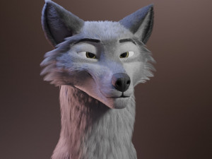 ranky the gray wolf 3Dモデル
