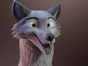 ranky the gray wolf 3Dモデル