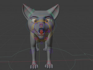 ranky the gray wolf 3Dモデル