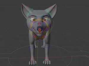 Rank il lupo grigio Modello 3D