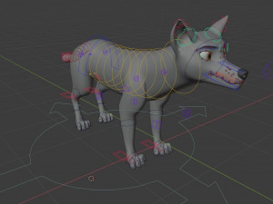 ranky the gray wolf 3Dモデル