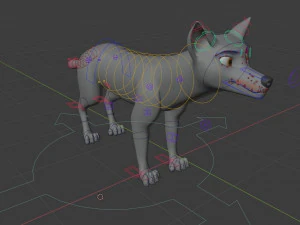 Rank il lupo grigio Modello 3D