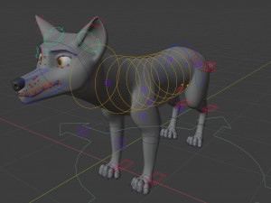 ranky the gray wolf 3Dモデル