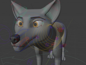 ranky the gray wolf 3Dモデル