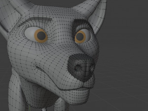 ranky the gray wolf 3Dモデル
