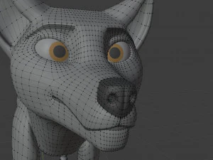 Rank il lupo grigio Modello 3D