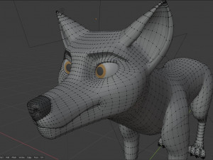 ranky the gray wolf 3Dモデル