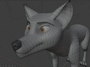 Rank il lupo grigio Modello 3D