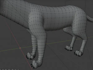 Rank il lupo grigio Modello 3D