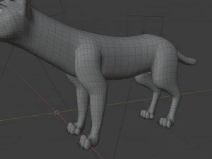 Rank il lupo grigio Modello 3D