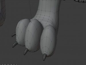 ranky the gray wolf 3Dモデル
