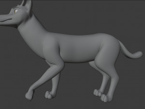ranky the gray wolf 3Dモデル
