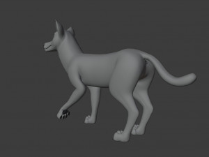 ranky the gray wolf 3Dモデル