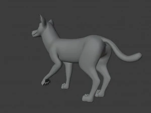 Rank il lupo grigio Modello 3D