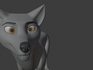 ranky the gray wolf 3Dモデル
