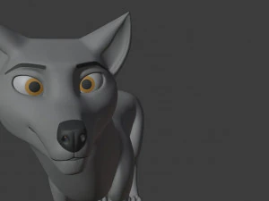 Rank il lupo grigio Modello 3D