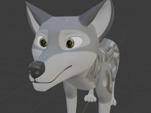 ranky the gray wolf 3Dモデル