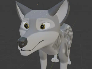 Rank il lupo grigio Modello 3D