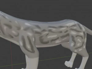 Rank il lupo grigio Modello 3D