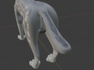 ranky the gray wolf 3Dモデル