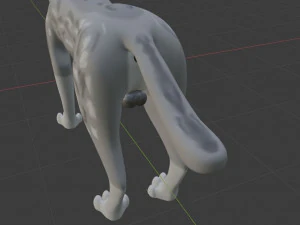 Rank il lupo grigio Modello 3D