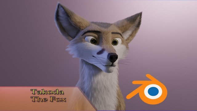 takoda the fox Modello 3D .c4d .max .obj .3ds .fbx .stl .blend 