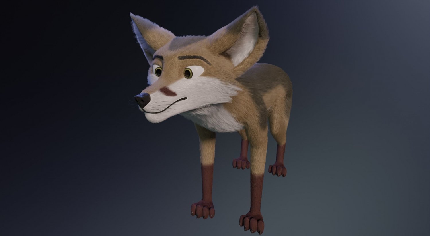 Fox 3d model