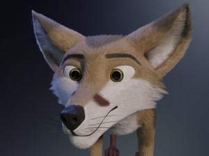 takoda the fox Modello 3D