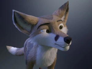 Takoda la volpe Modello 3D